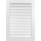 Ekena Millwork Vertical Surface Mount PVC Gable Vent: Functional, w/ 3-1/2"W x 1"P Standard Frame, 28"W x 40"H GVPVE28X4001SF - alternate 1